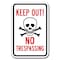 Signmission Safety Sign, 12 in Height, Aluminum, No Tres - Keep Out No T A-1218 No Tres - Keep Out No T - alternate 1